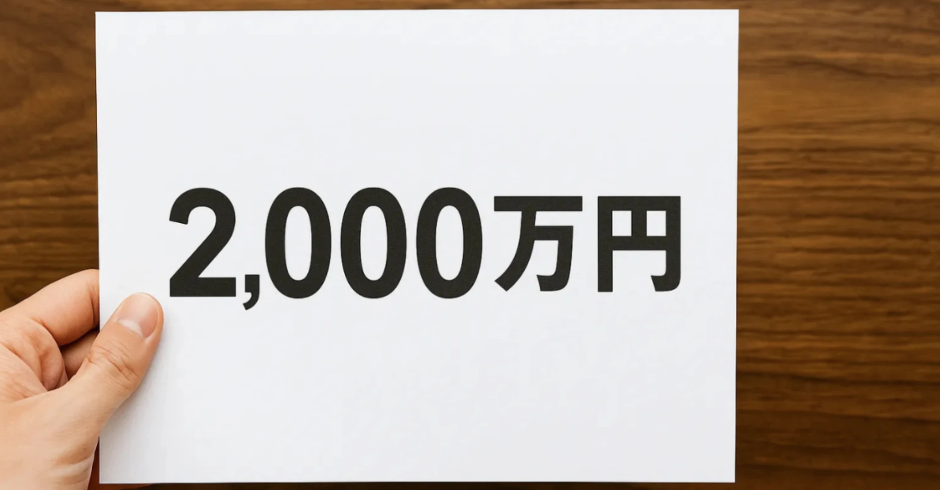 フリーランスの老後に必要な資金は「最低2,000万円」！